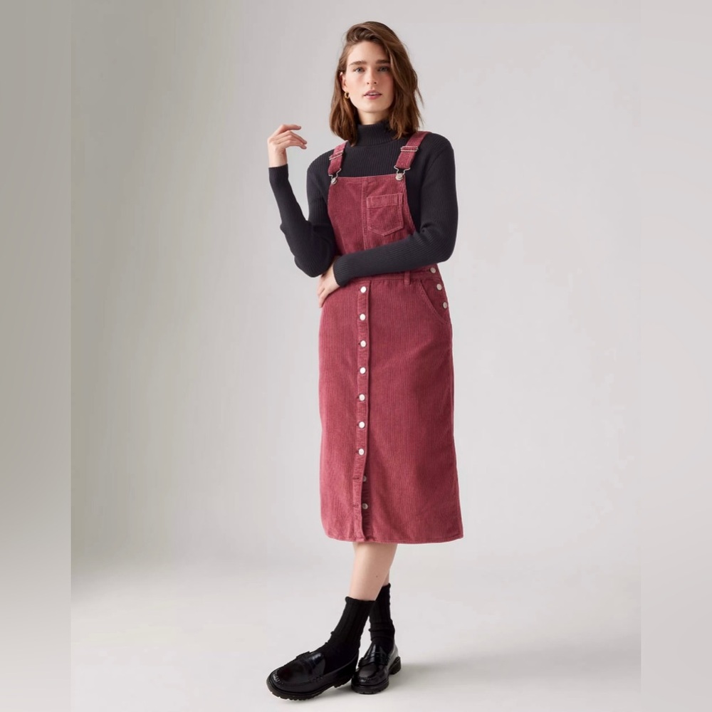 NWT - LEVI TICO JUMPER CORDUROY DRESS